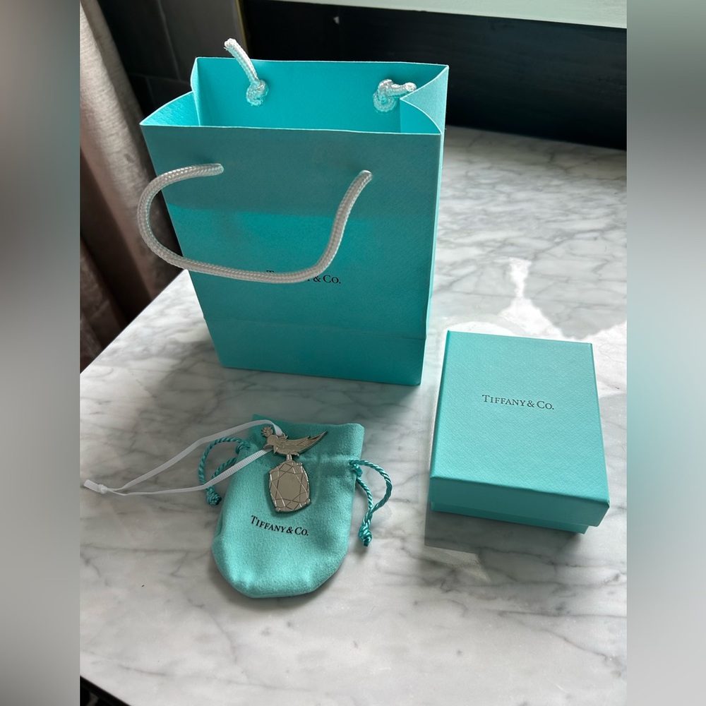 Tiffany & Co. Bird on a Rock Bag Charm/Ornament New